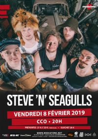 Steve n' Seagulls au CCO. Publié le 24/10/18. Villeurbanne 20H00